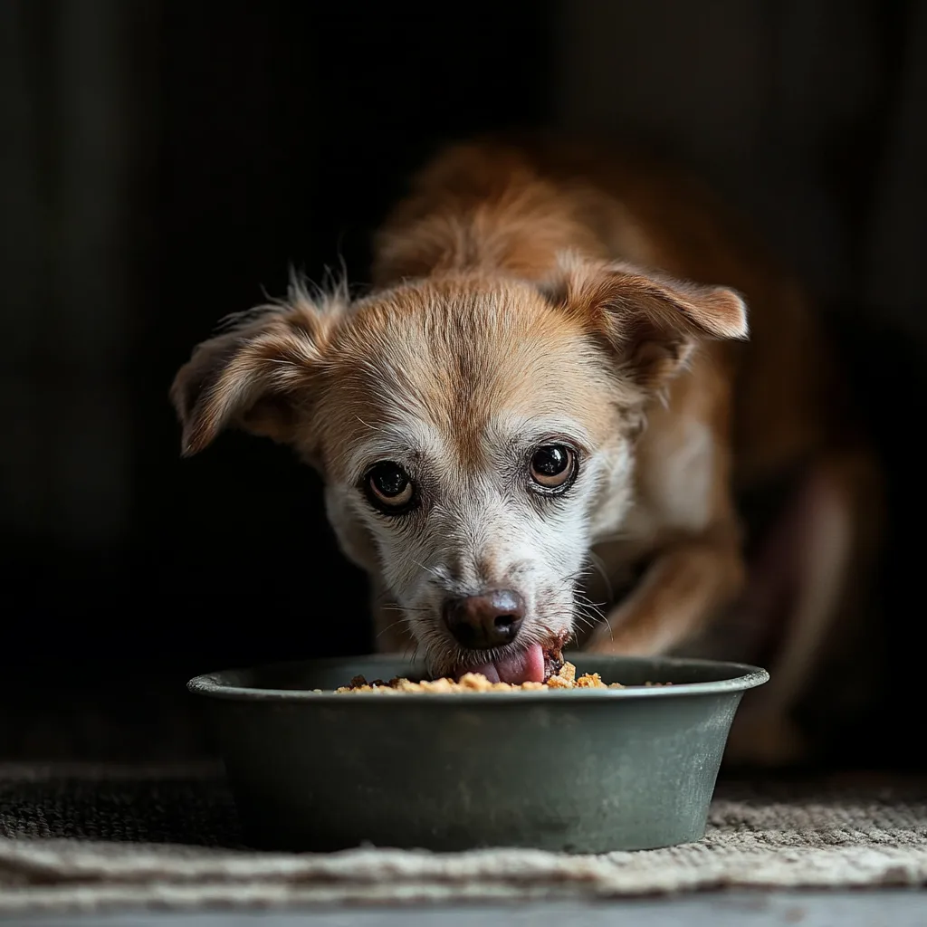 senior dog losing weight but eating